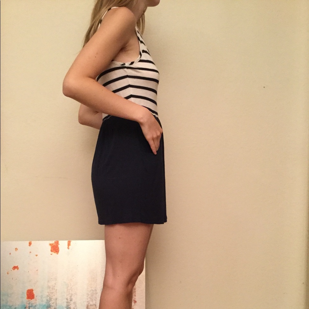 🦋🌻SOPRANO brand dress pockets stripes Sz Small S - Picture 2 of 6